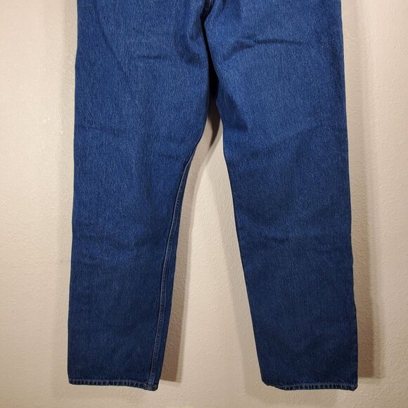 Eddie Bauer Mens Blue Jeans 34x34 Traditional Fit 100% Cotton Denim - Picture 6 of 11